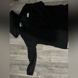 Black Hooded Shell Jacket